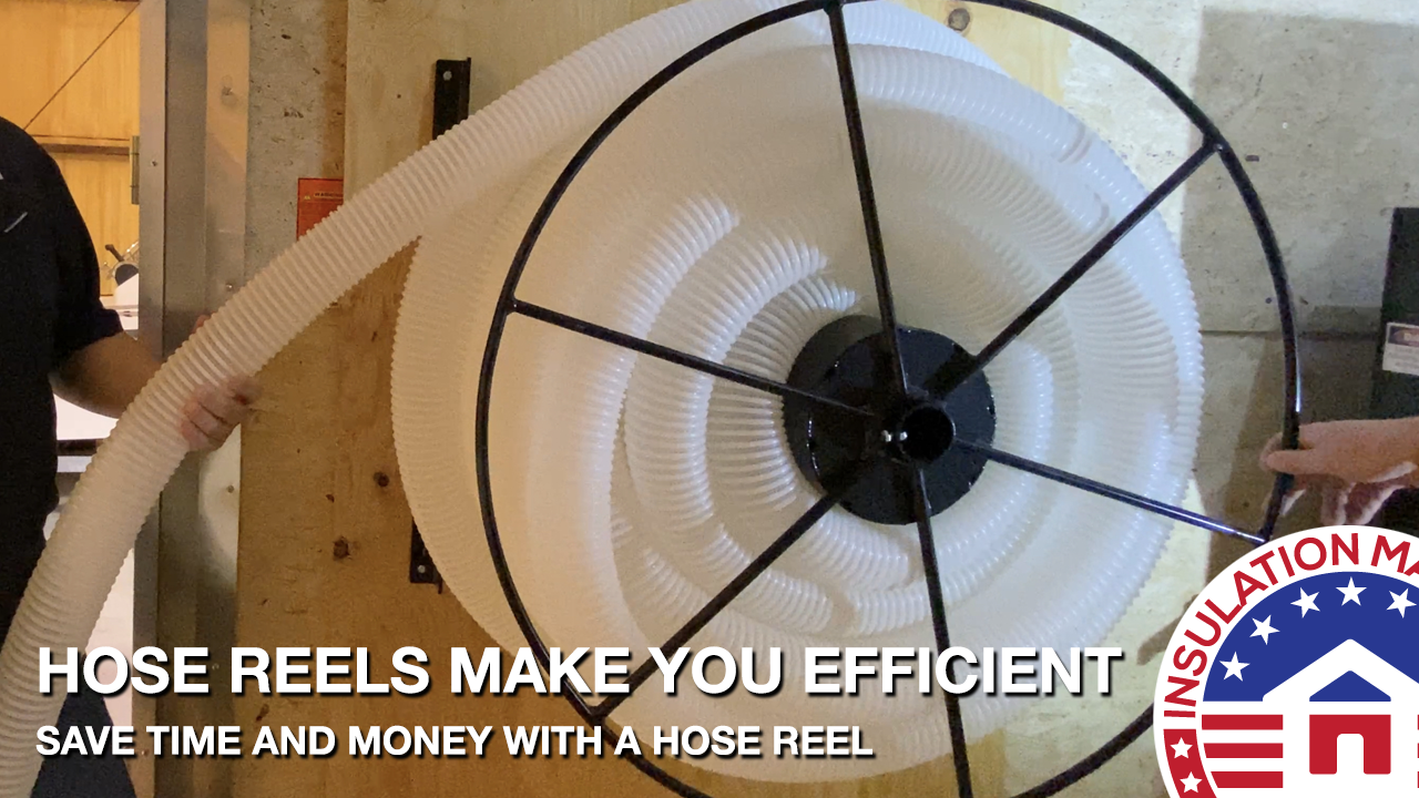 Insulation Job Site Efficiency: Hose Reels Save Time and Money