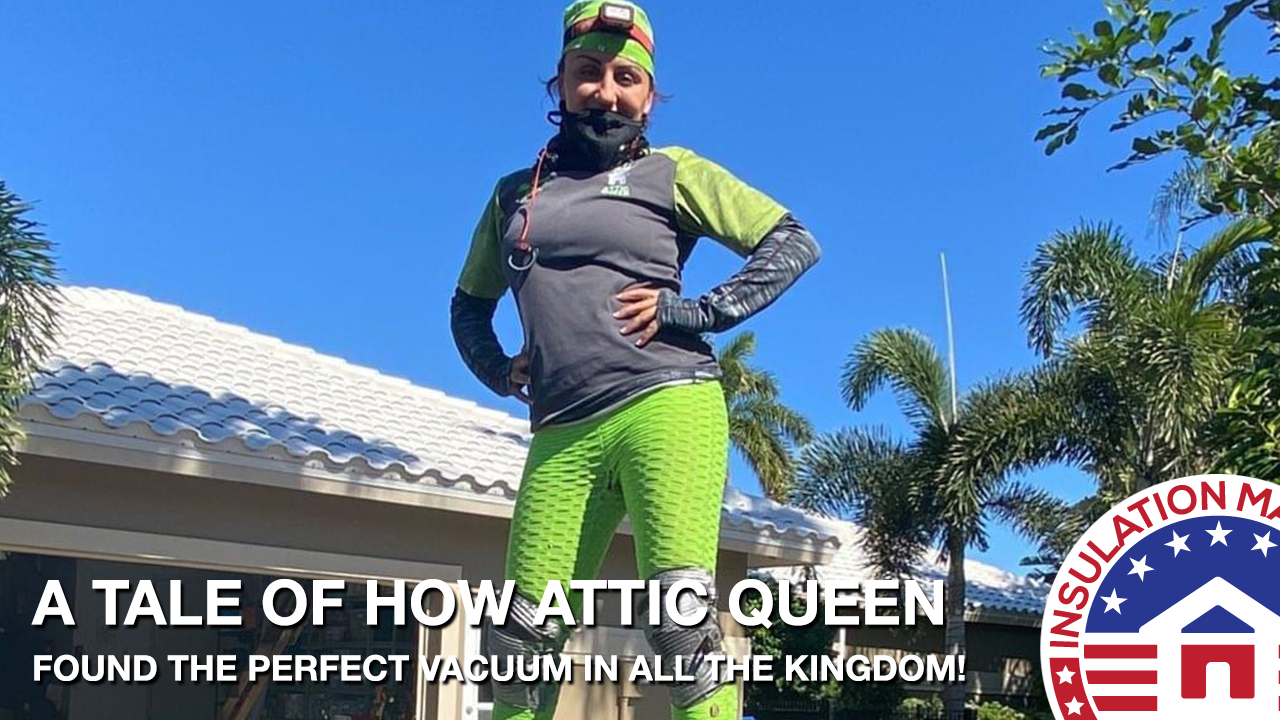 Attic Queen and Her Quest for the Most Powerful Insulation Vacuum in the Kingdom