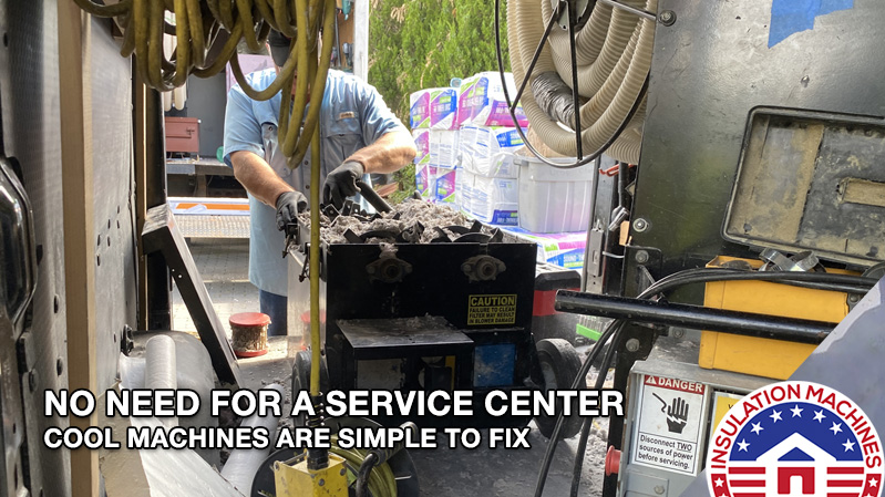 No Need for a Service Center for a Cool Machines Insulation Blower or Vacuum